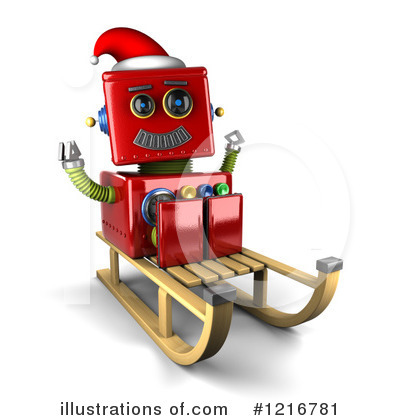Royalty-Free (RF) Robot Clipart Illustration by stockillustrations - Stock Sample #1216781