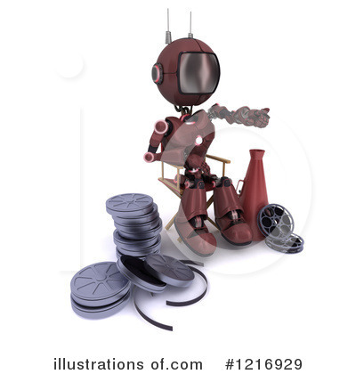 Royalty-Free (RF) Robot Clipart Illustration by KJ Pargeter - Stock Sample #1216929
