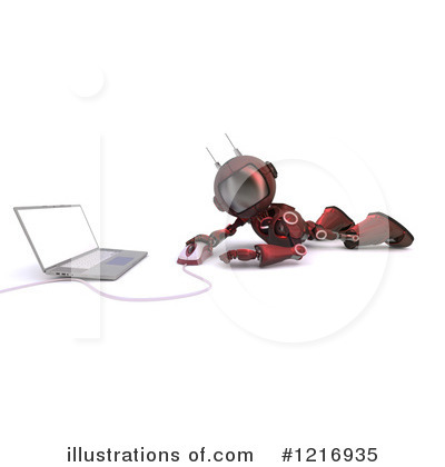 Royalty-Free (RF) Robot Clipart Illustration by KJ Pargeter - Stock Sample #1216935