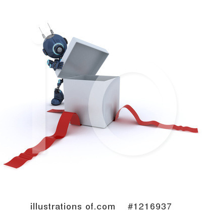 Royalty-Free (RF) Robot Clipart Illustration by KJ Pargeter - Stock Sample #1216937