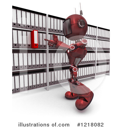Royalty-Free (RF) Robot Clipart Illustration by KJ Pargeter - Stock Sample #1218082