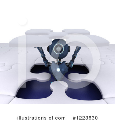 Royalty-Free (RF) Robot Clipart Illustration by KJ Pargeter - Stock Sample #1223630
