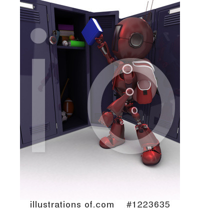 Royalty-Free (RF) Robot Clipart Illustration by KJ Pargeter - Stock Sample #1223635