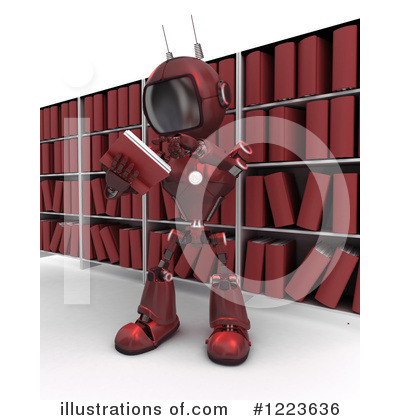 Royalty-Free (RF) Robot Clipart Illustration by KJ Pargeter - Stock Sample #1223636