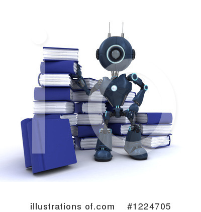 Royalty-Free (RF) Robot Clipart Illustration by KJ Pargeter - Stock Sample #1224705