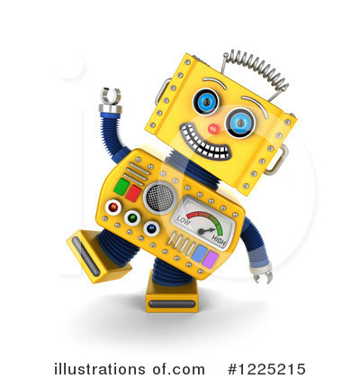 Royalty-Free (RF) Robot Clipart Illustration by stockillustrations - Stock Sample #1225215
