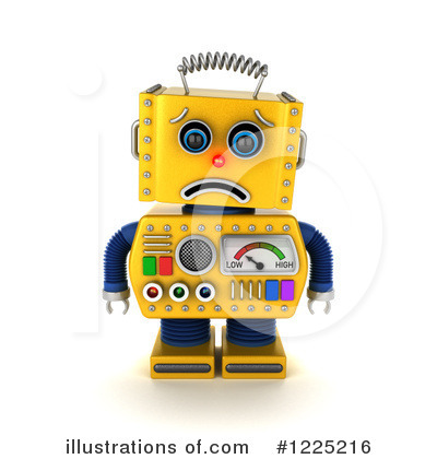Royalty-Free (RF) Robot Clipart Illustration by stockillustrations - Stock Sample #1225216