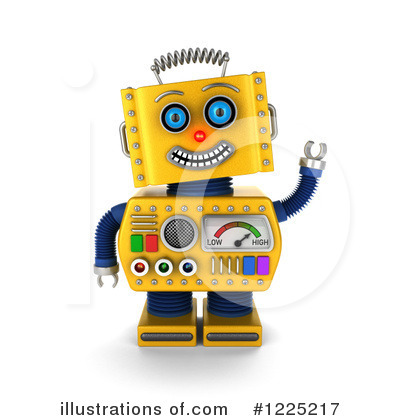 Royalty-Free (RF) Robot Clipart Illustration by stockillustrations - Stock Sample #1225217