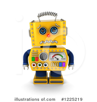 Royalty-Free (RF) Robot Clipart Illustration by stockillustrations - Stock Sample #1225219