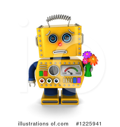 Royalty-Free (RF) Robot Clipart Illustration by stockillustrations - Stock Sample #1225941