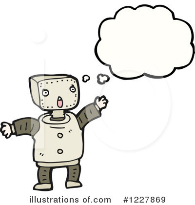 Royalty-Free (RF) Robot Clipart Illustration by lineartestpilot - Stock Sample #1227869