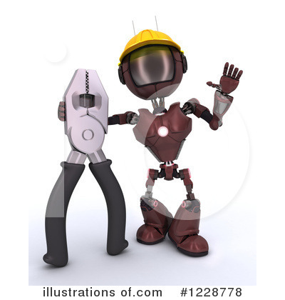 Royalty-Free (RF) Robot Clipart Illustration by KJ Pargeter - Stock Sample #1228778