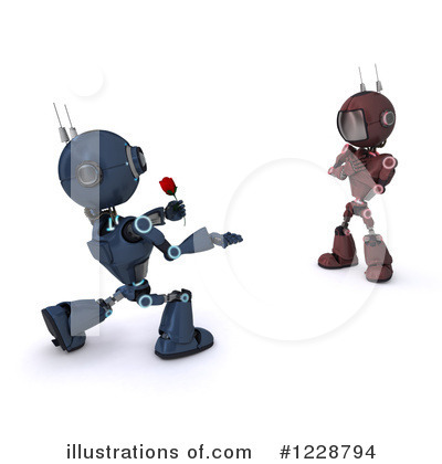 Royalty-Free (RF) Robot Clipart Illustration by KJ Pargeter - Stock Sample #1228794