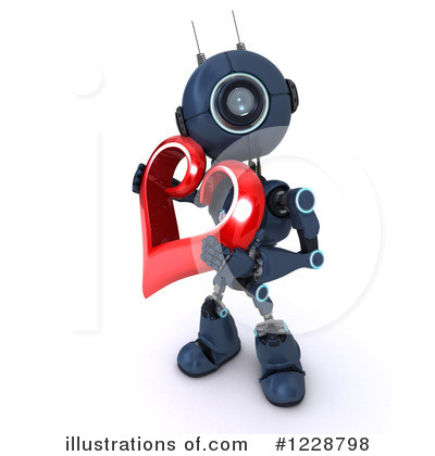 Royalty-Free (RF) Robot Clipart Illustration by KJ Pargeter - Stock Sample #1228798