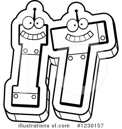 Royalty-Free (RF) Robot Clipart Illustration by Cory Thoman - Stock Sample #1230157