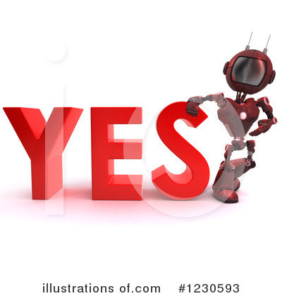 Royalty-Free (RF) Robot Clipart Illustration by KJ Pargeter - Stock Sample #1230593