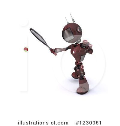 Royalty-Free (RF) Robot Clipart Illustration by KJ Pargeter - Stock Sample #1230961