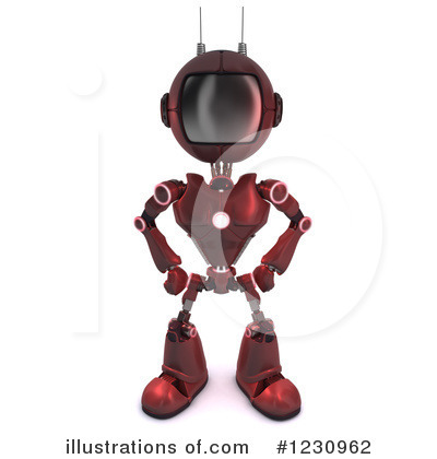 Royalty-Free (RF) Robot Clipart Illustration by KJ Pargeter - Stock Sample #1230962