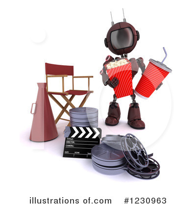 Royalty-Free (RF) Robot Clipart Illustration by KJ Pargeter - Stock Sample #1230963