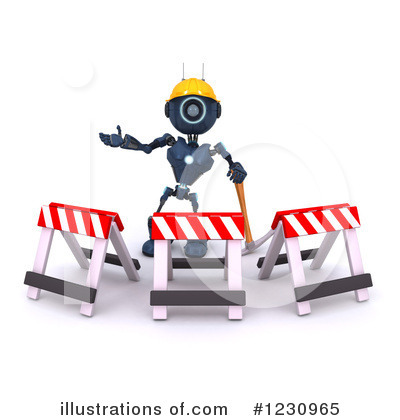 Royalty-Free (RF) Robot Clipart Illustration by KJ Pargeter - Stock Sample #1230965