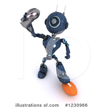 Royalty-Free (RF) Robot Clipart Illustration by KJ Pargeter - Stock Sample #1230966