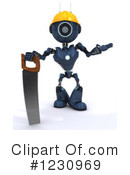 Robot Clipart #1230969 by KJ Pargeter