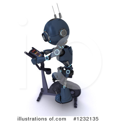 Royalty-Free (RF) Robot Clipart Illustration by KJ Pargeter - Stock Sample #1232135