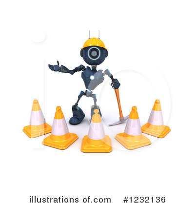 Royalty-Free (RF) Robot Clipart Illustration by KJ Pargeter - Stock Sample #1232136