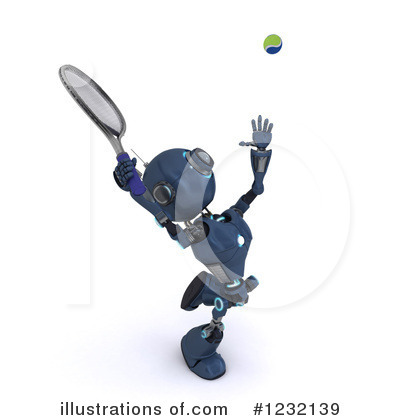 Royalty-Free (RF) Robot Clipart Illustration by KJ Pargeter - Stock Sample #1232139