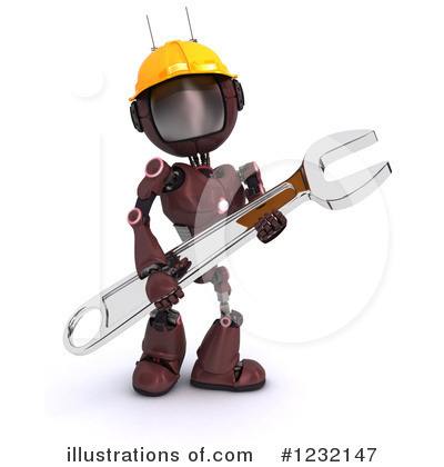 Royalty-Free (RF) Robot Clipart Illustration by KJ Pargeter - Stock Sample #1232147