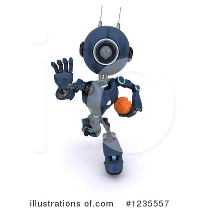 Royalty-Free (RF) Robot Clipart Illustration by KJ Pargeter - Stock Sample #1235557