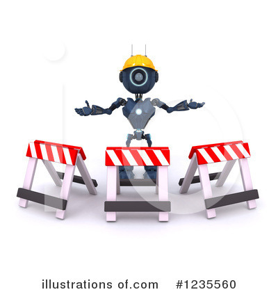 Royalty-Free (RF) Robot Clipart Illustration by KJ Pargeter - Stock Sample #1235560