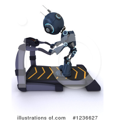 Royalty-Free (RF) Robot Clipart Illustration by KJ Pargeter - Stock Sample #1236627