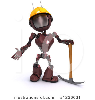 Royalty-Free (RF) Robot Clipart Illustration by KJ Pargeter - Stock Sample #1236631