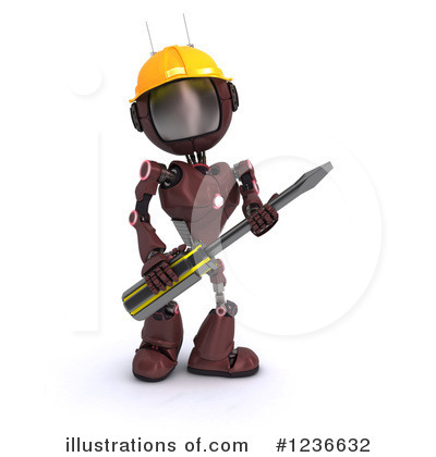 Royalty-Free (RF) Robot Clipart Illustration by KJ Pargeter - Stock Sample #1236632