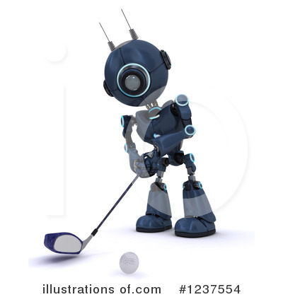 Royalty-Free (RF) Robot Clipart Illustration by KJ Pargeter - Stock Sample #1237554