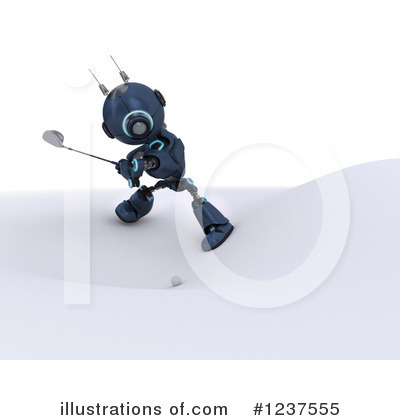 Royalty-Free (RF) Robot Clipart Illustration by KJ Pargeter - Stock Sample #1237555