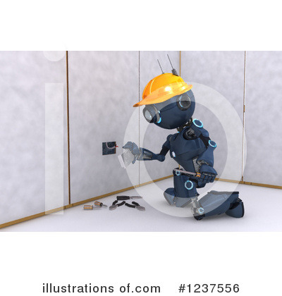 Royalty-Free (RF) Robot Clipart Illustration by KJ Pargeter - Stock Sample #1237556