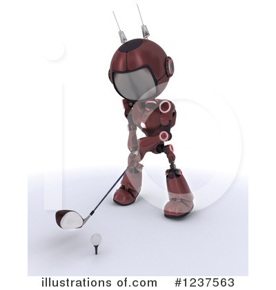 Royalty-Free (RF) Robot Clipart Illustration by KJ Pargeter - Stock Sample #1237563