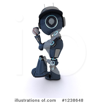 Royalty-Free (RF) Robot Clipart Illustration by KJ Pargeter - Stock Sample #1238648