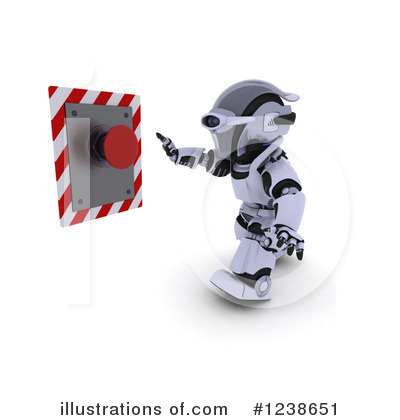 Royalty-Free (RF) Robot Clipart Illustration by KJ Pargeter - Stock Sample #1238651