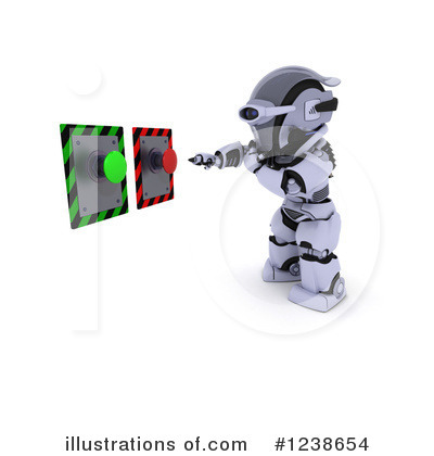 Royalty-Free (RF) Robot Clipart Illustration by KJ Pargeter - Stock Sample #1238654