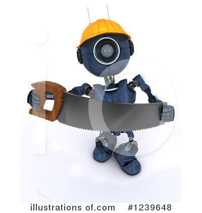 Royalty-Free (RF) Robot Clipart Illustration by KJ Pargeter - Stock Sample #1239648
