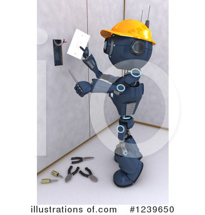 Royalty-Free (RF) Robot Clipart Illustration by KJ Pargeter - Stock Sample #1239650