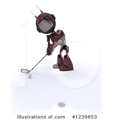 Royalty-Free (RF) Robot Clipart Illustration by KJ Pargeter - Stock Sample #1239653