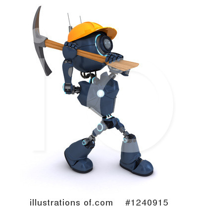Royalty-Free (RF) Robot Clipart Illustration by KJ Pargeter - Stock Sample #1240915