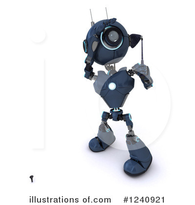 Royalty-Free (RF) Robot Clipart Illustration by KJ Pargeter - Stock Sample #1240921