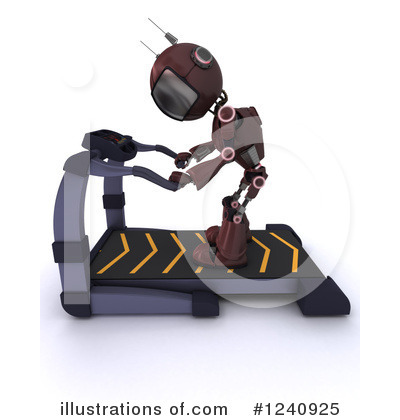 Royalty-Free (RF) Robot Clipart Illustration by KJ Pargeter - Stock Sample #1240925