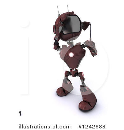 Royalty-Free (RF) Robot Clipart Illustration by KJ Pargeter - Stock Sample #1242688