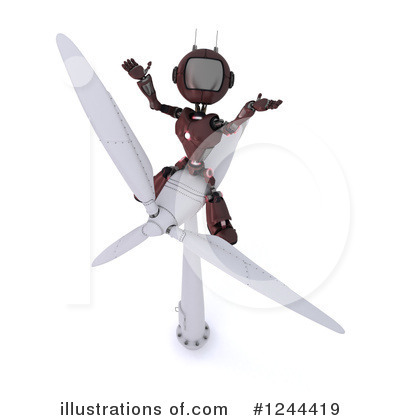 Royalty-Free (RF) Robot Clipart Illustration by KJ Pargeter - Stock Sample #1244419